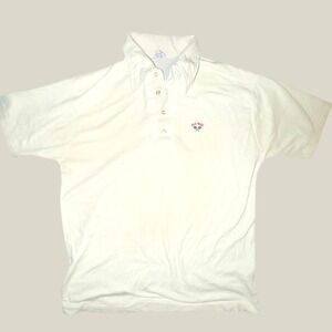 Logo 7 Vintage Ole Miss Tennis Polo Shirt Cream NFL Logo 7 Size L Women